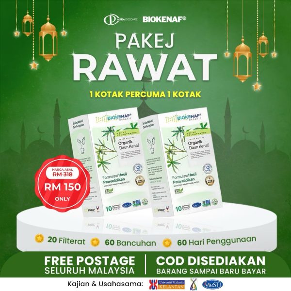 Pakej Rawat (1 Kotak Biokenaf PERCUMA 1)